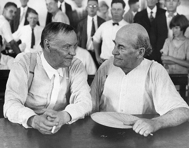 Clarence Darrow and William Jennings Bryan, 1925
